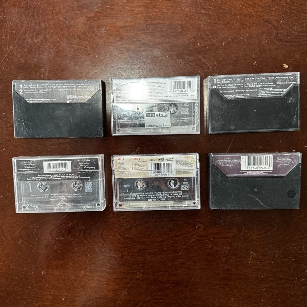 Vintage Phil Collins And Genesis Cassette Tape Lot Of 6 All Tested And Working - Picture 8 of 16